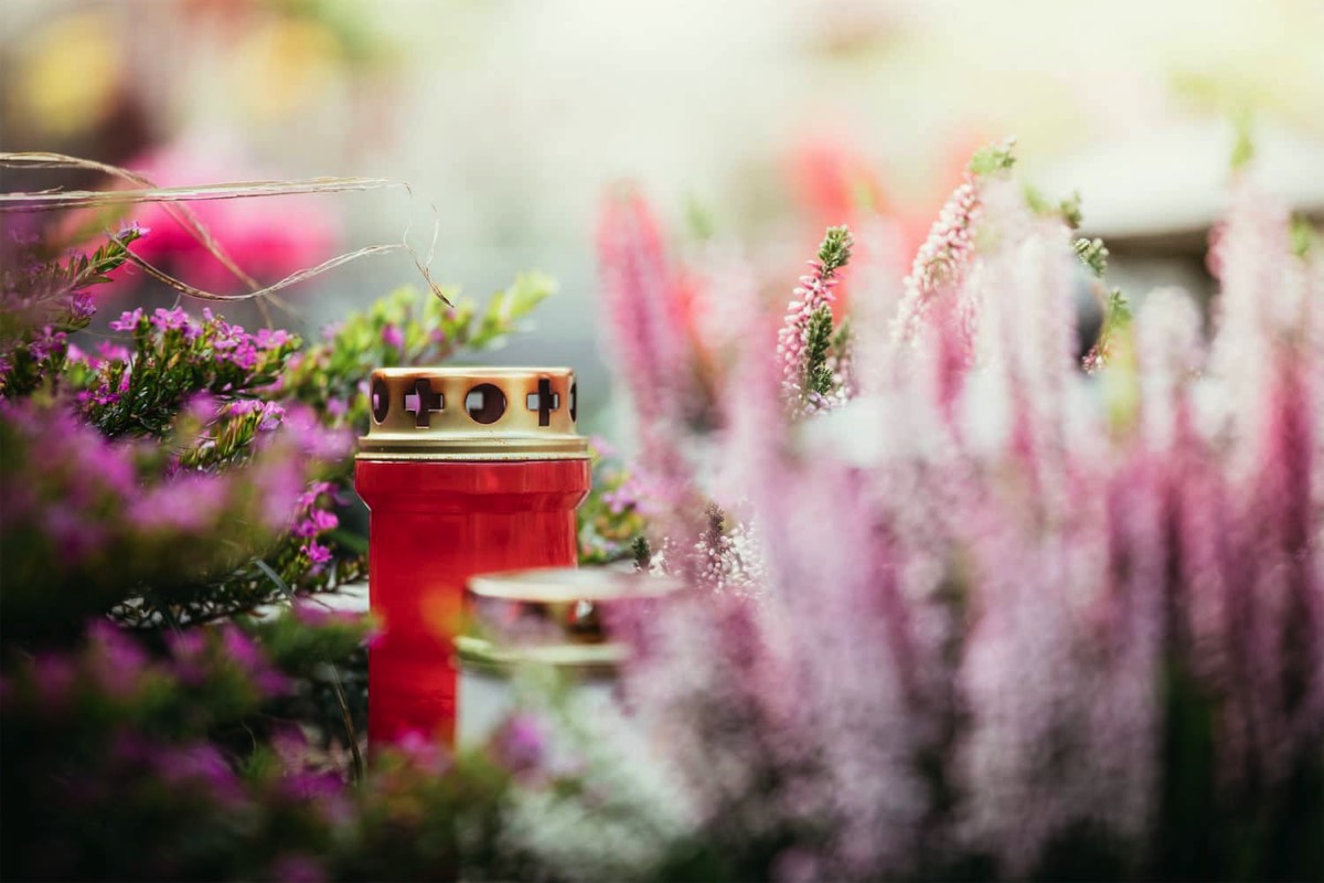 Kerzenlicht Erinnerung Grab